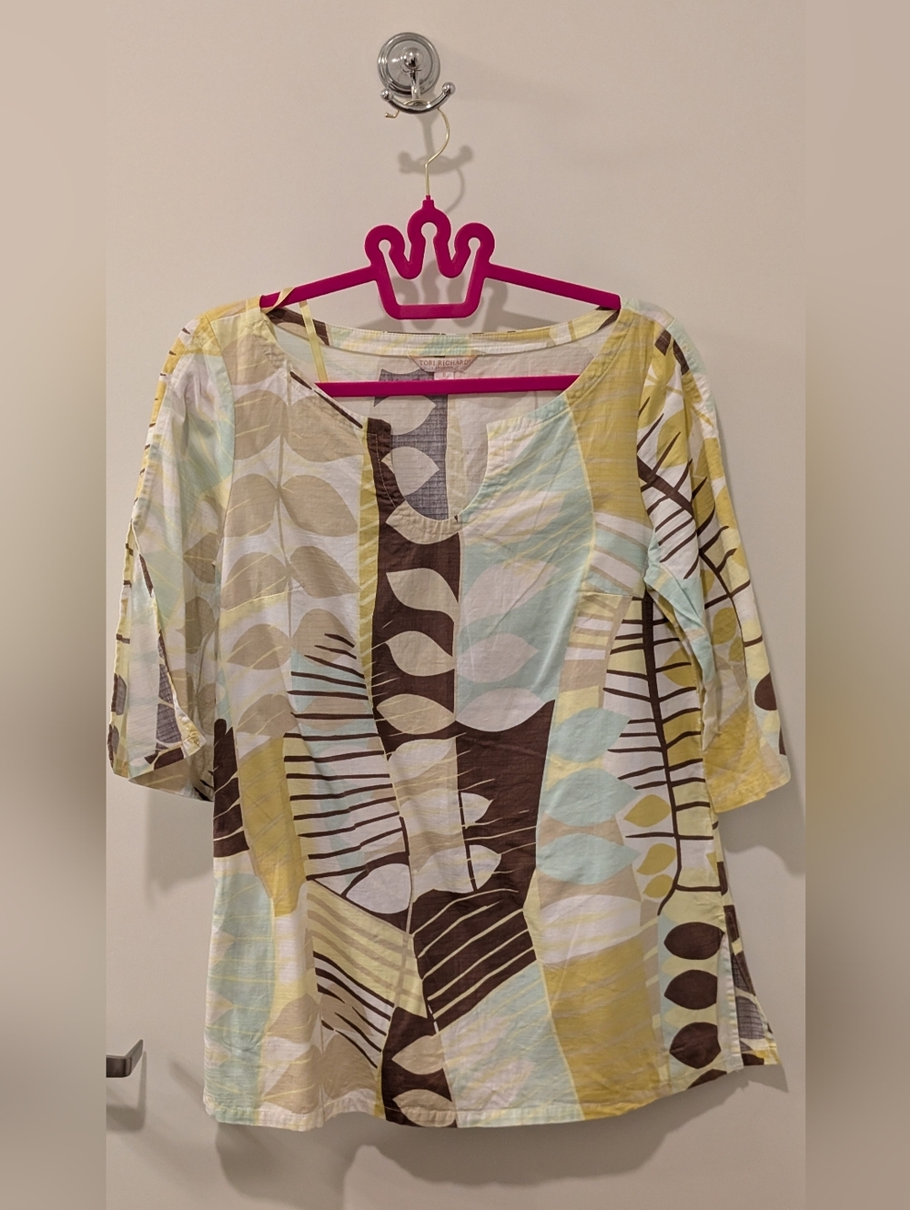 Tori Richard Y2K Made In Hawaii 100% Cotton Top